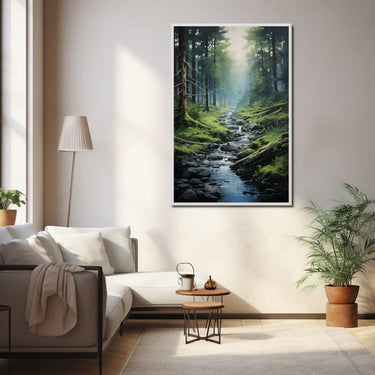 Acrylic Painting of a Forest